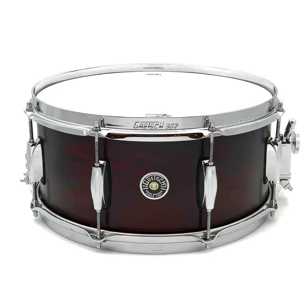 Gretsch Brooklyn Snare Drum 14x6.5 8-Lug Satin Walnut w/Micro-Sensitive Strainer - Drum Center Of Portsmouth