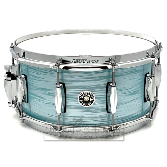 Gretsch Brooklyn Snare Drum 14x6.5 10-Lug Vintage Oyster White - Drum Center Of Portsmouth