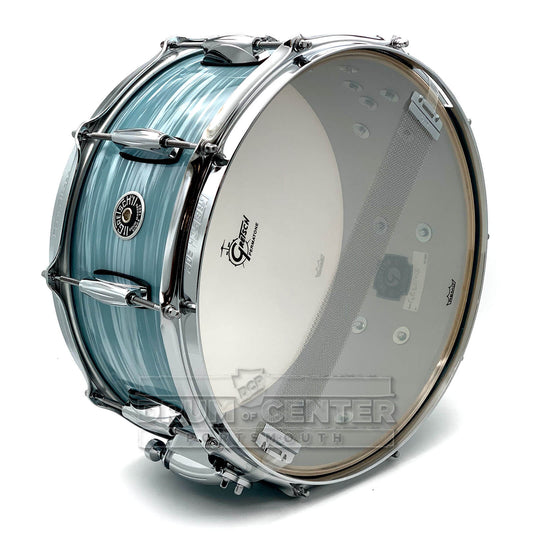 Gretsch Brooklyn Snare Drum 14x6.5 10-Lug Vintage Oyster White - Drum Center Of Portsmouth