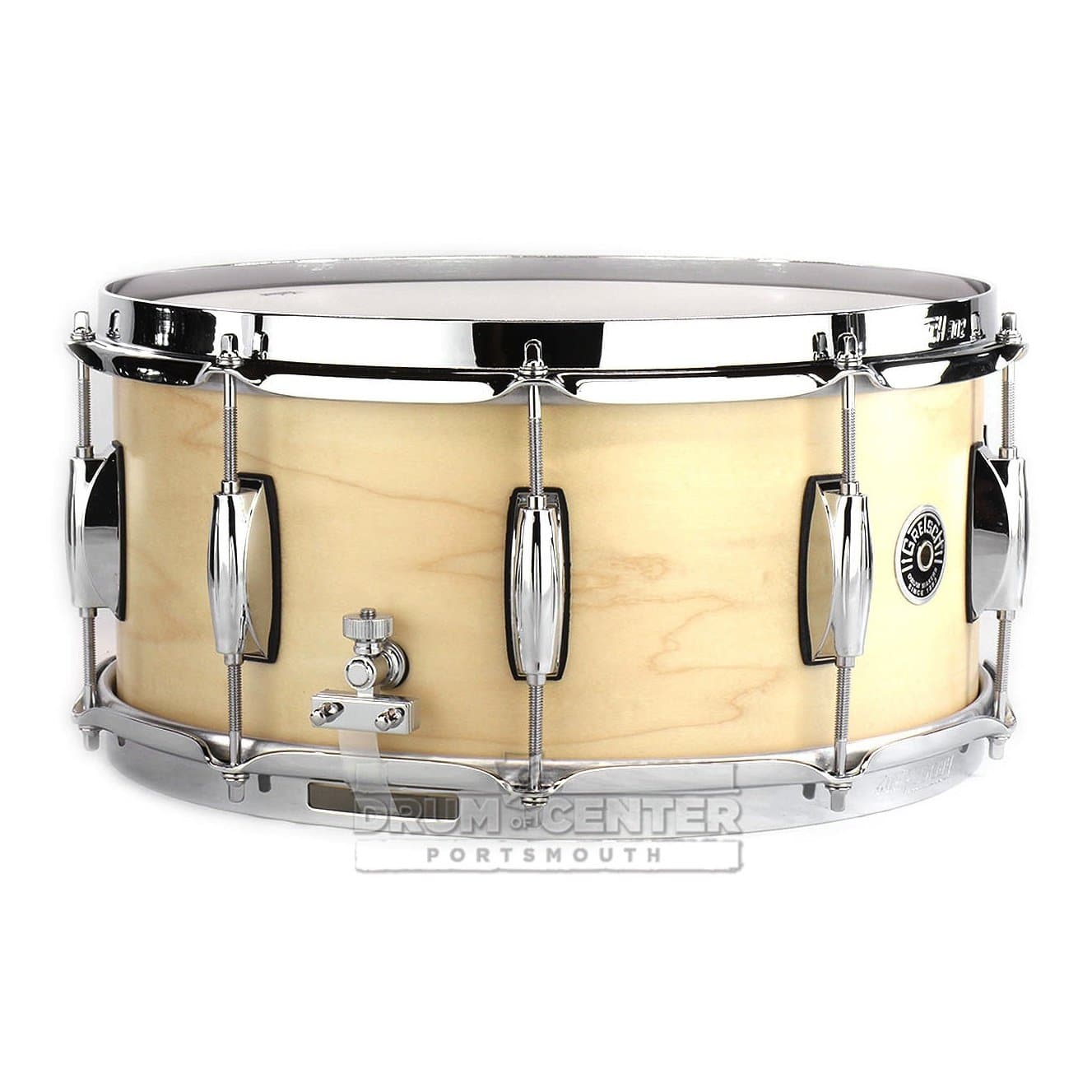 Used Gretsch Brooklyn Straight Satin Snare Drum 14x6.5 10-Lug - Excellent - Drum Center Of Portsmouth