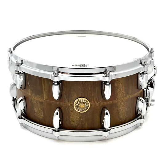 Gretsch USA Bell Brass Snare Drum 14x6.5 Aged Patina - Drum Center Of Portsmouth
