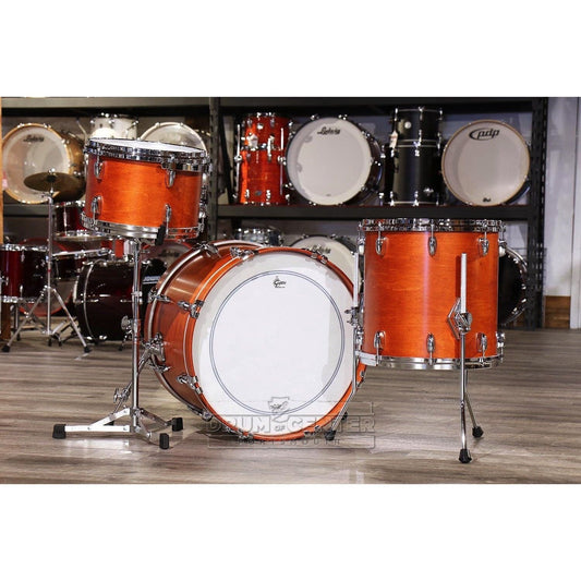 Gretsch USA Custom 3pc Drum Set Satin Burnt Orange