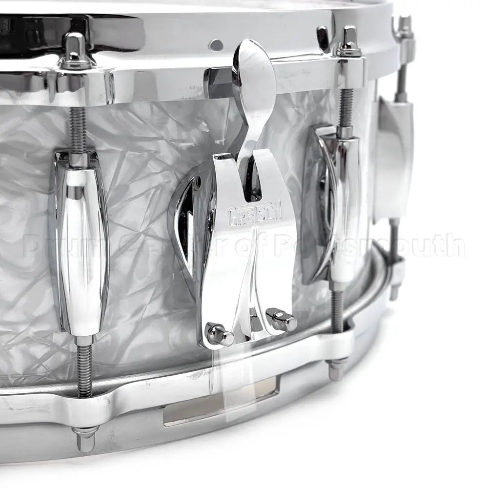 Gretsch USA Custom Snare Drum 14x5.5 10-Lug 60s Marine Pearl - Drum Center Of Portsmouth