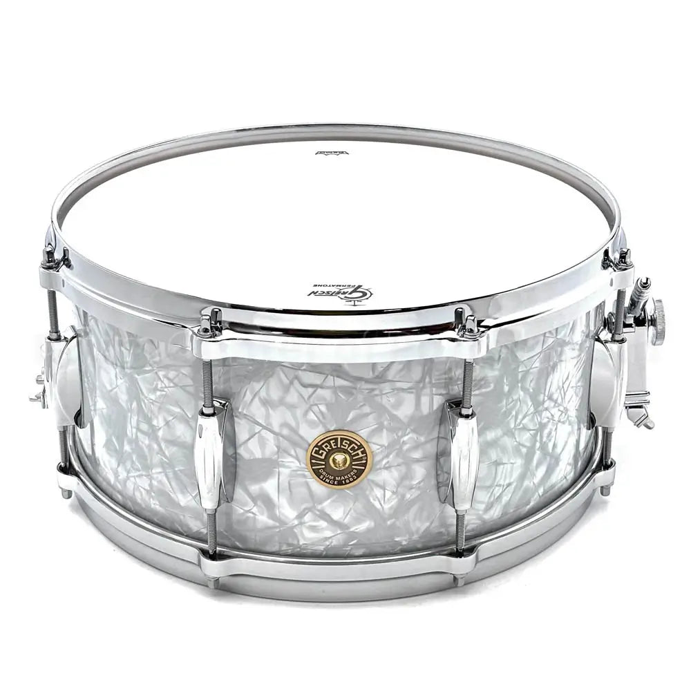 Gretsch USA Custom Snare Drum 14x6.5 8-Lug w/Micro-Sensitive 60s Marine Pearl - Drum Center Of Portsmouth