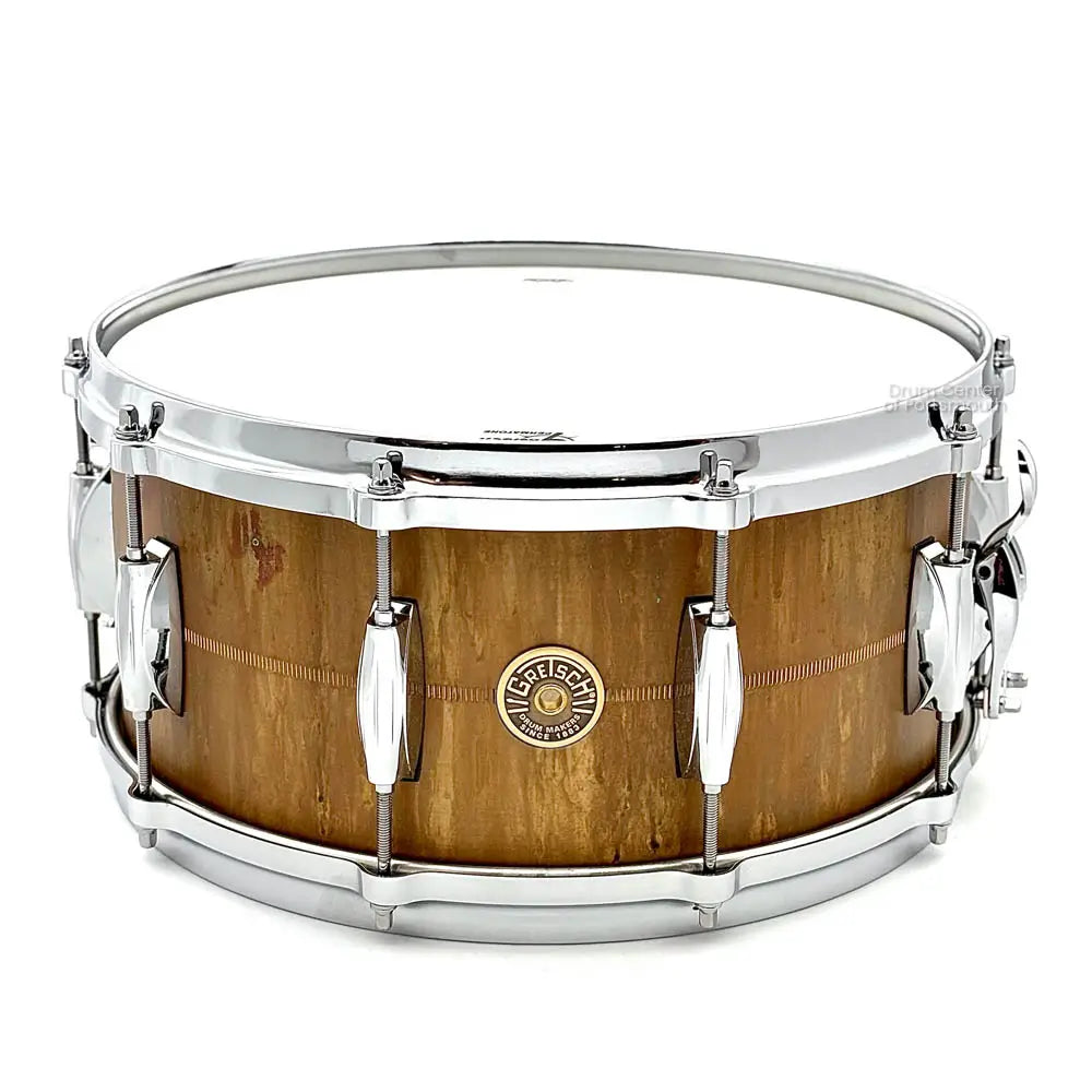 Gretsch USA Phosphor Bronze Snare Drum 14x6.5 Aged Patina - Drum Center Of Portsmouth