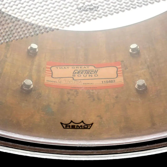 Gretsch USA Phosphor Bronze Snare Drum 14x6.5 Aged Patina - Drum Center Of Portsmouth