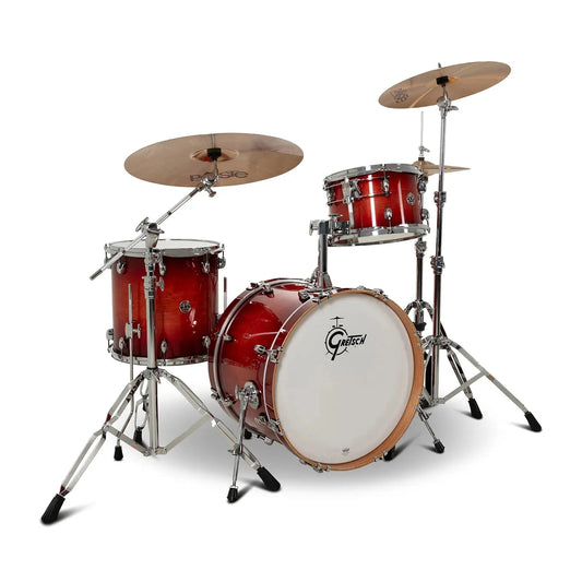 Gretsch Catalina Club CC2 3pc Drum Set 20/12/14 Gloss Crimson Burst - Drum Center Of Portsmouth