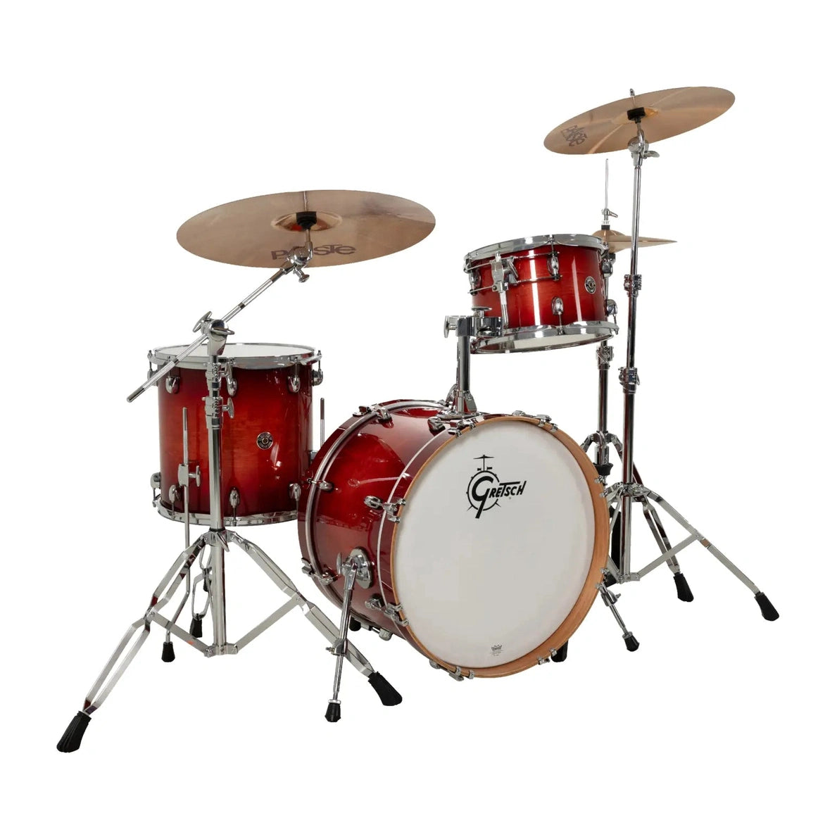 Gretsch Catalina Club CC2 3pc Drum Set 20/12/14 Gloss Crimson Burst - Drum Center Of Portsmouth