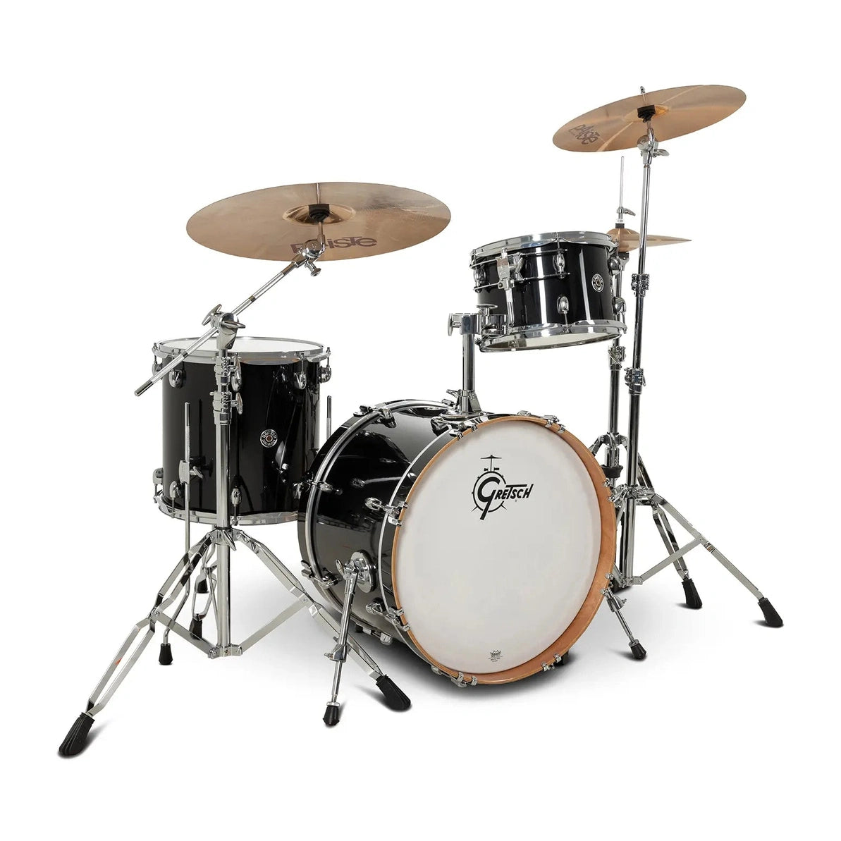 Gretsch Catalina Club CC2 3pc Drum Set 20/12/14 Piano Black - Drum Center Of Portsmouth