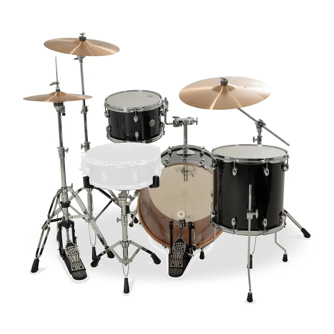 Gretsch Catalina Club CC2 3pc Drum Set 20/12/14 Piano Black - Drum Center Of Portsmouth