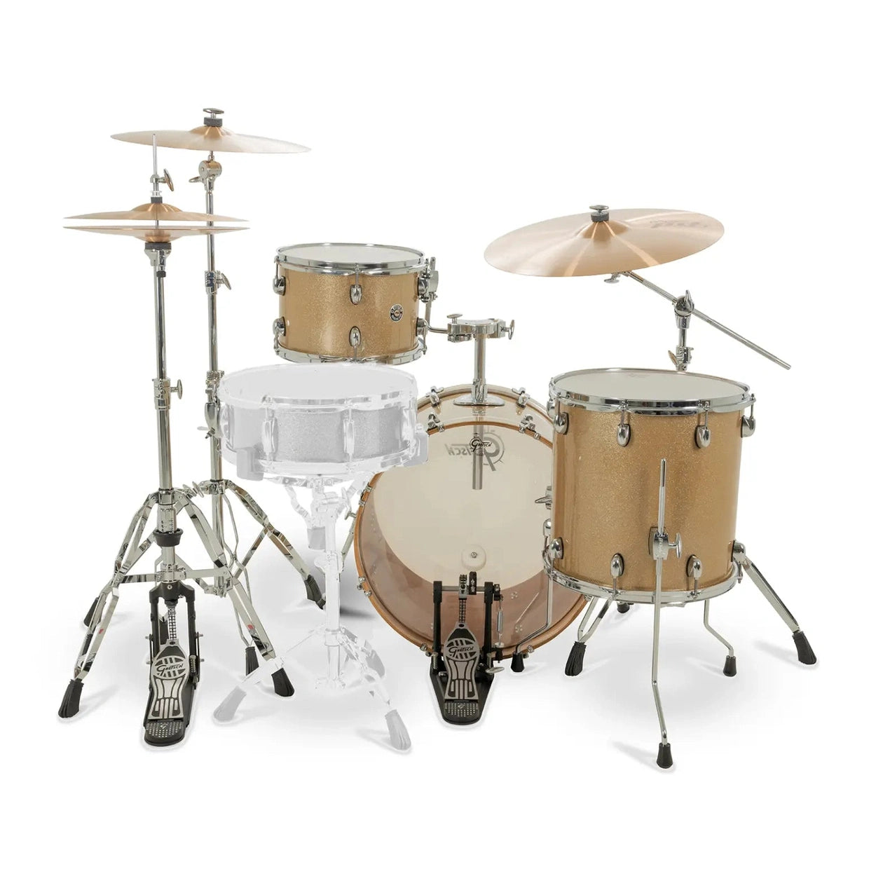 Gretsch Catalina Club CC2 3pc Drum Set 20/12/14 Sahara Sparkle - Drum Center Of Portsmouth