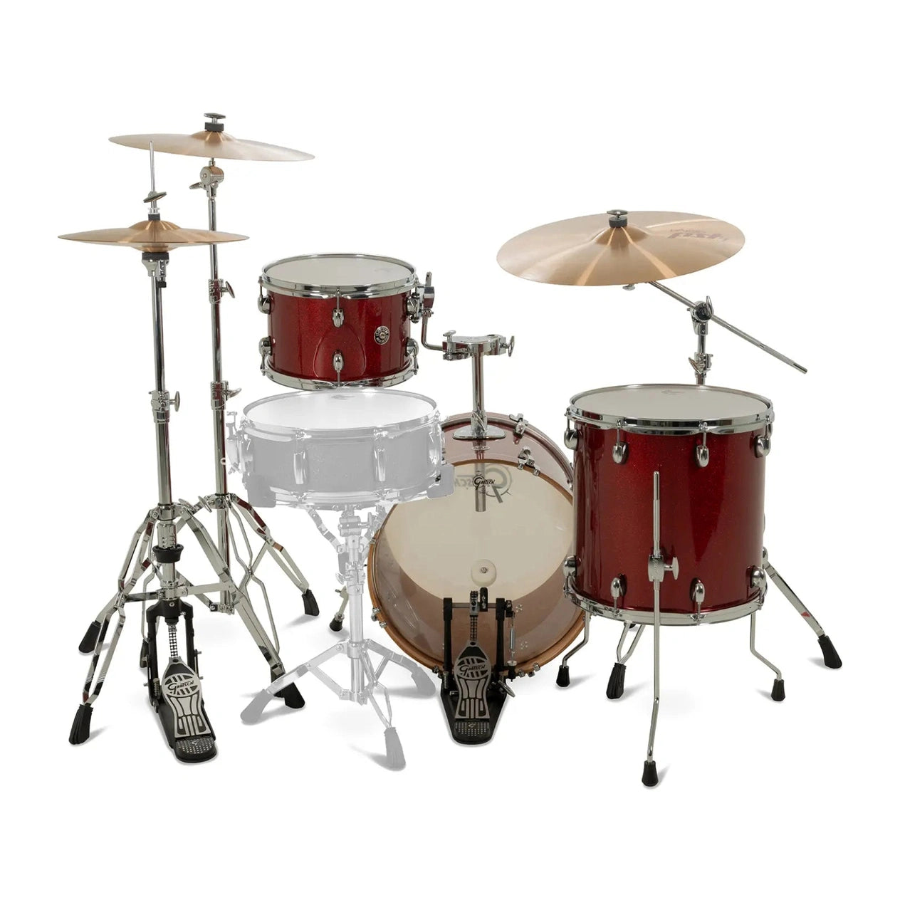 Gretsch Catalina Club CC2 3pc Drum Set 18/12/14 Dark Cherry Sparkle - Drum Center Of Portsmouth