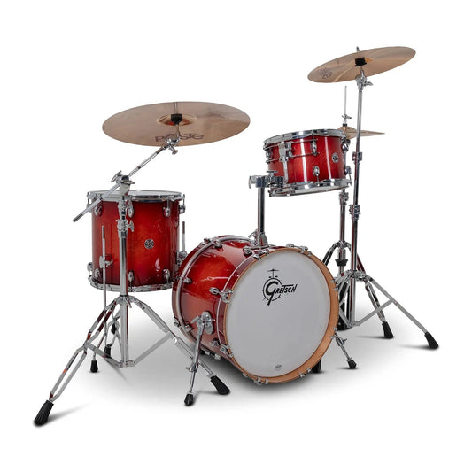 Gretsch Catalina Club CC2 3pc Drum Set 18/12/14 Gloss Crimson Burst - Drum Center Of Portsmouth
