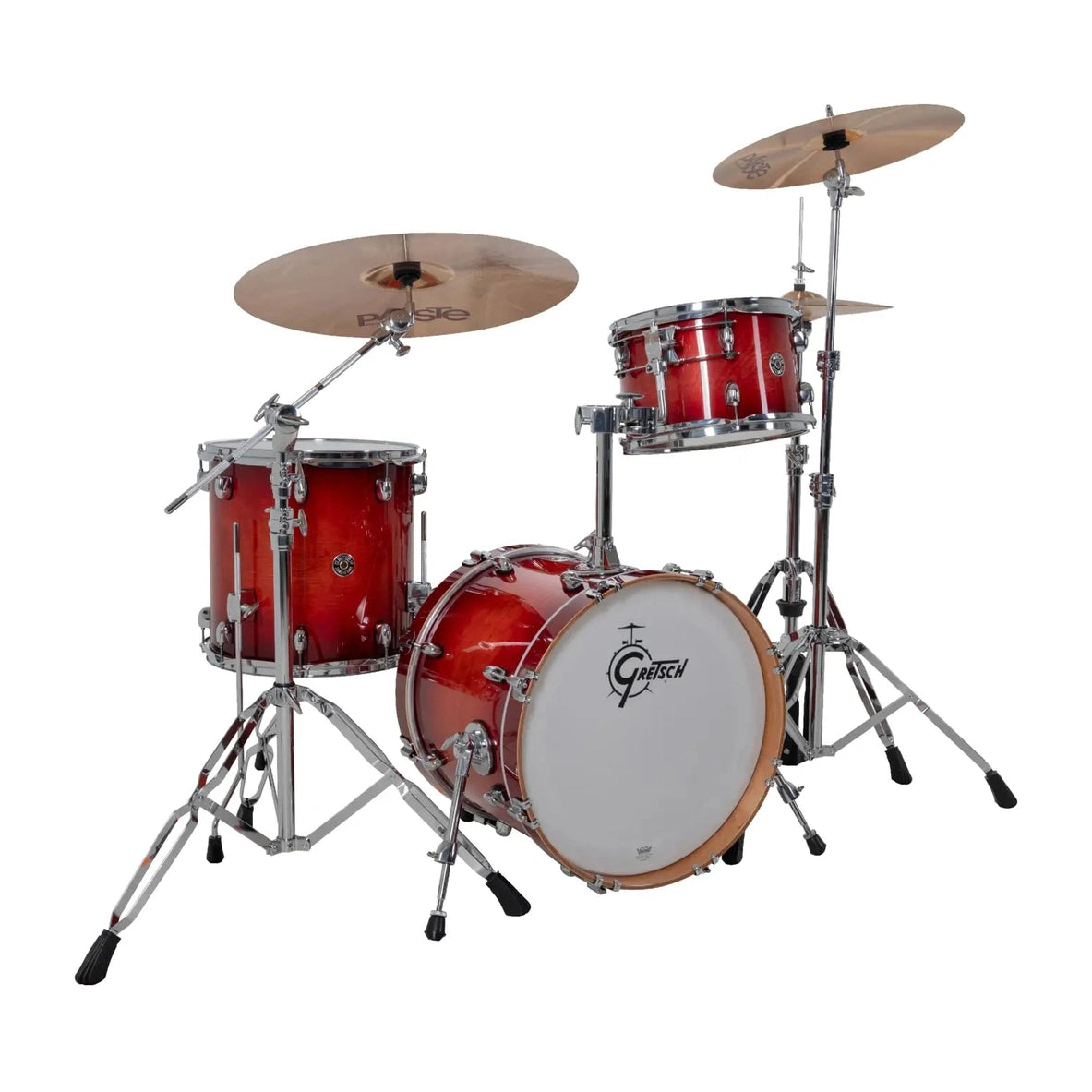 Gretsch Catalina Club CC2 3pc Drum Set 18/12/14 Gloss Crimson Burst - Drum Center Of Portsmouth