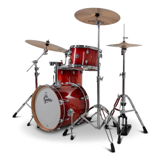 Gretsch Catalina Club CC2 3pc Drum Set 18/12/14 Gloss Crimson Burst - Drum Center Of Portsmouth