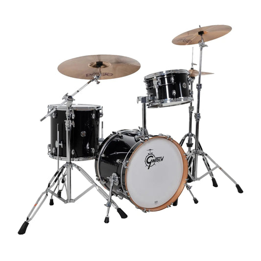 Gretsch Catalina Club CC2 3pc Drum Set 18/12/14 Piano Black - Drum Center Of Portsmouth