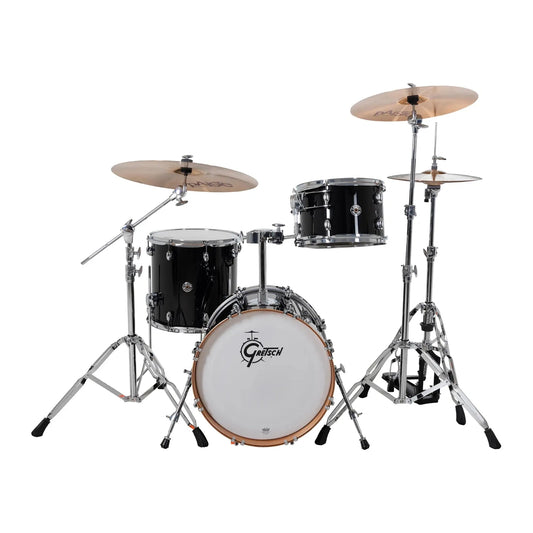 Gretsch Catalina Club CC2 3pc Drum Set 18/12/14 Piano Black - Drum Center Of Portsmouth