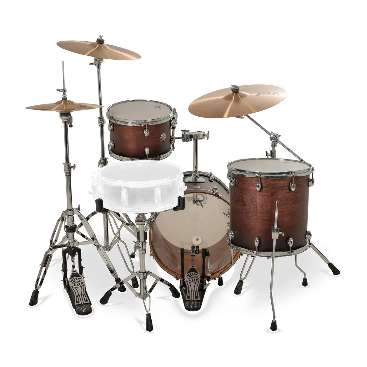 Gretsch Catalina Club CC2 3pc Drum Set 18/12/14 Satin Antique Fade - Drum Center Of Portsmouth