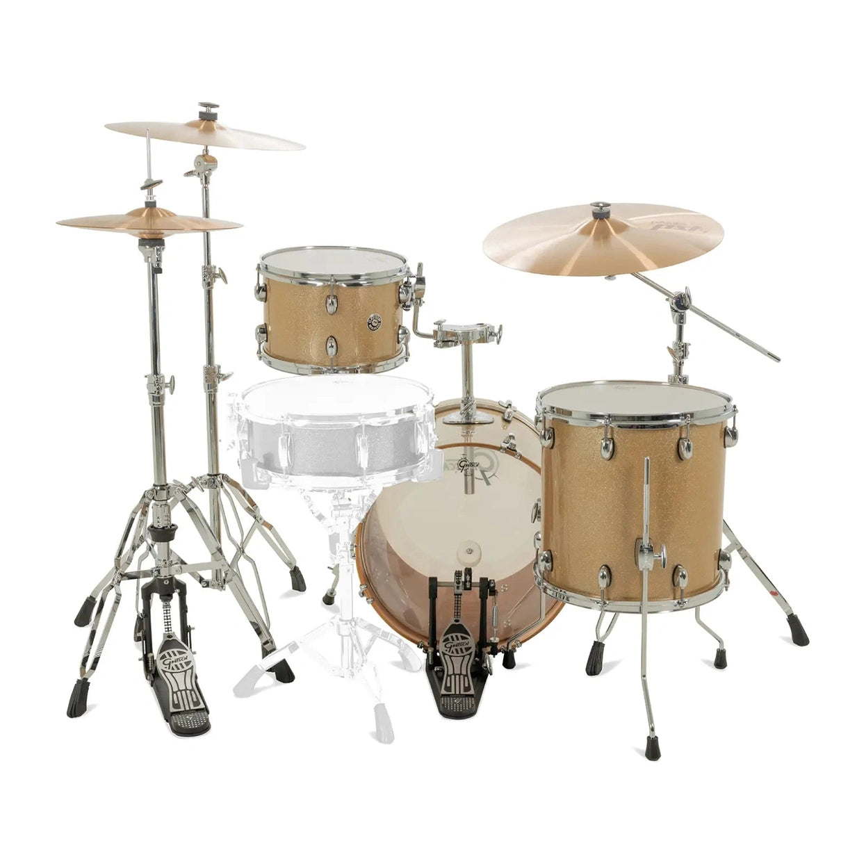 Gretsch Catalina Club CC2 3pc Drum Set 18/12/14 Sahara Sparkle - Drum Center Of Portsmouth