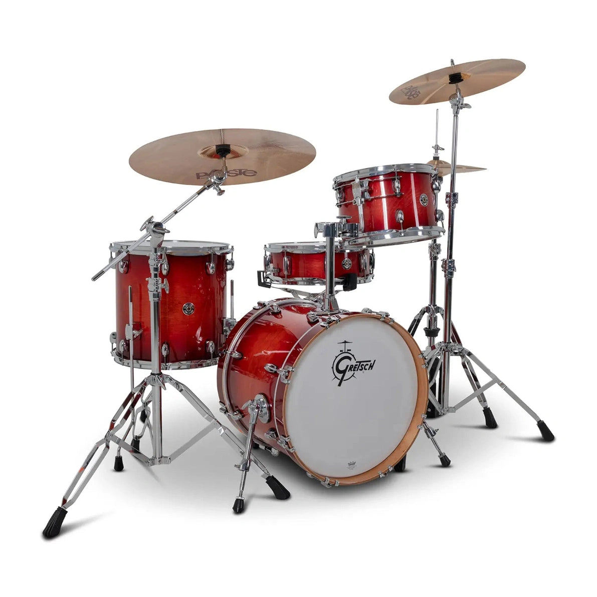 Gretsch Catalina Club CC2 4pc Drum Set 18/12/14/14 Gloss Crimson Burst - Drum Center Of Portsmouth