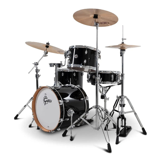 Gretsch Catalina Club CC2 4pc Drum Set 18/12/14/14 Piano Black - Drum Center Of Portsmouth