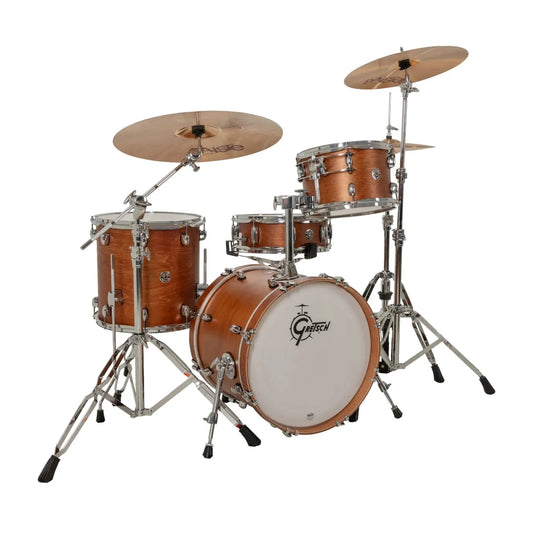 Gretsch Catalina Club CC2 4pc Drum Set 18/12/14/14 Satin Walnut Glaze - Drum Center Of Portsmouth