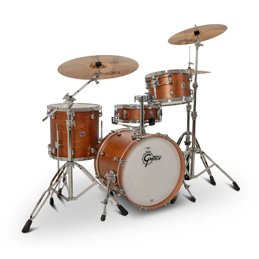 Gretsch Catalina Club CC2 4pc Drum Set 18/12/14/14 Satin Walnut Glaze - Drum Center Of Portsmouth
