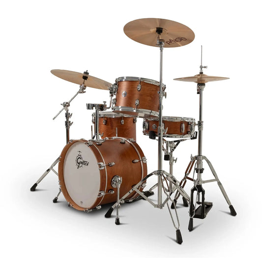 Gretsch Catalina Club CC2 4pc Drum Set 18/12/14/14 Satin Walnut Glaze - Drum Center Of Portsmouth