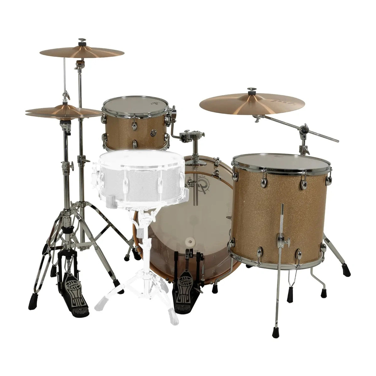Gretsch Catalina Club CC2 3pc Drum Set 22/12/16 Sahara Sparkle - Drum Center Of Portsmouth