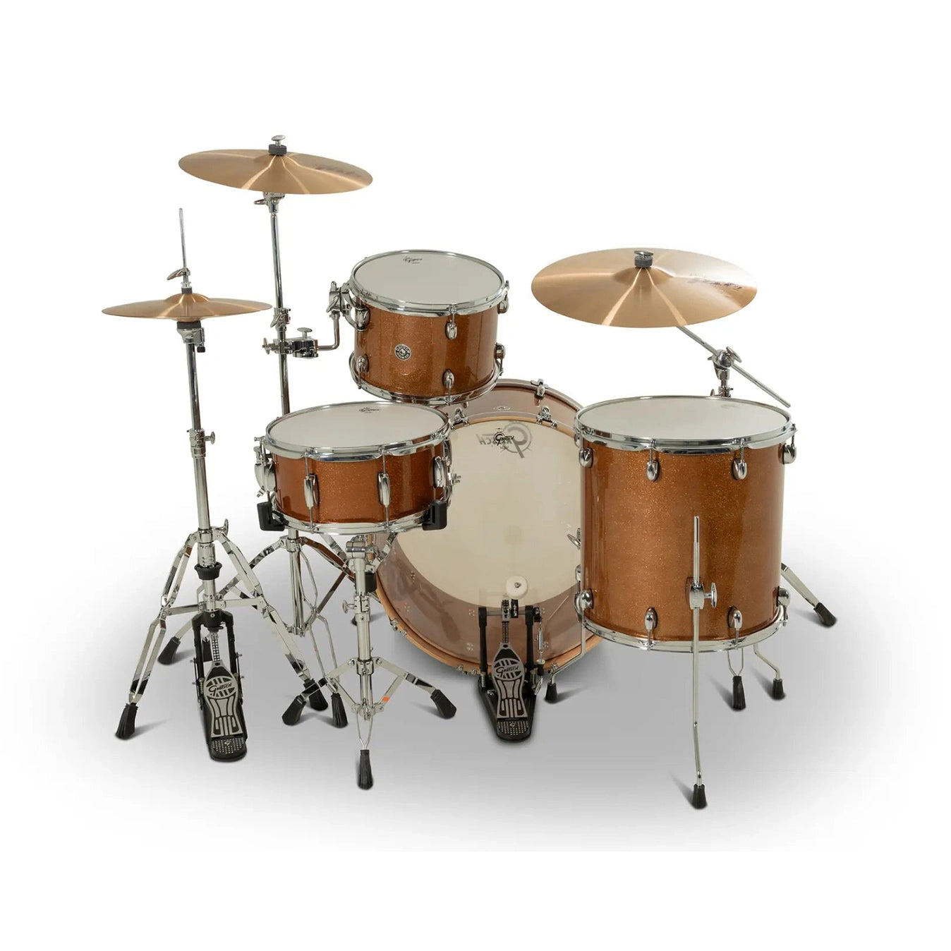 Gretsch Catalina Club CC2 4pc Drum Set 24/13/16/14 Bronze Sparkle - Drum Center Of Portsmouth