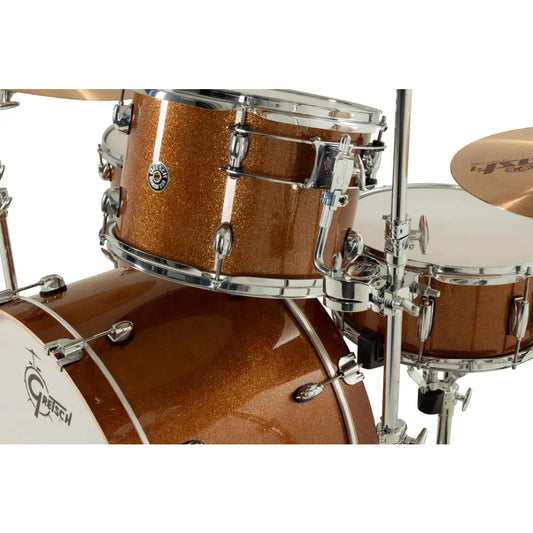 Gretsch Catalina Club CC2 4pc Drum Set 24/13/16/14 Bronze Sparkle - Drum Center Of Portsmouth