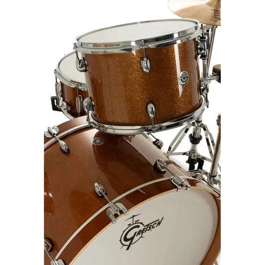 Gretsch Catalina Club CC2 4pc Drum Set 24/13/16/14 Bronze Sparkle - Drum Center Of Portsmouth