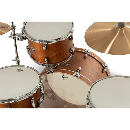 Gretsch Catalina Club CC2 4pc Drum Set 24/13/16/14 Satin Walnut Glaze - Drum Center Of Portsmouth