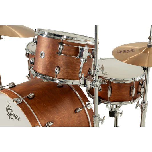 Gretsch Catalina Club CC2 4pc Drum Set 24/13/16/14 Satin Walnut Glaze - Drum Center Of Portsmouth