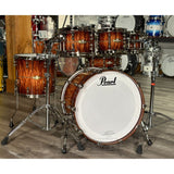 Pearl Masterworks Urban Recipe 6pc Drum Set Natural Walnut Burst Bubinga