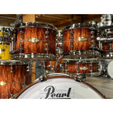 Pearl Masterworks Urban Recipe 6pc Drum Set Natural Walnut Burst Bubinga