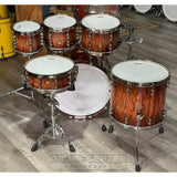 Pearl Masterworks Urban Recipe 6pc Drum Set Natural Walnut Burst Bubinga