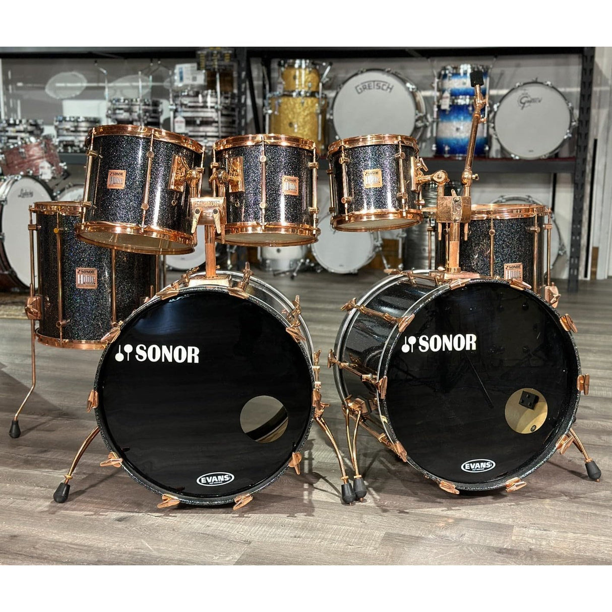 Vintage Sonor Hilite Exclusive Series Double Bass Drum Set