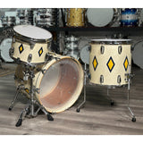 Used Ludwig 110th Anniversary Legacy Mahogany 3pc Fab Drum Set Diamond Flash Inlay