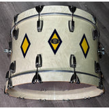 Used Ludwig 110th Anniversary Legacy Mahogany 3pc Fab Drum Set Diamond Flash Inlay