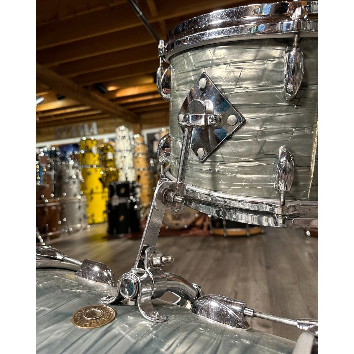 Vintage Gretsch Progressive Jazz Drum Set 18/12/14/14x5