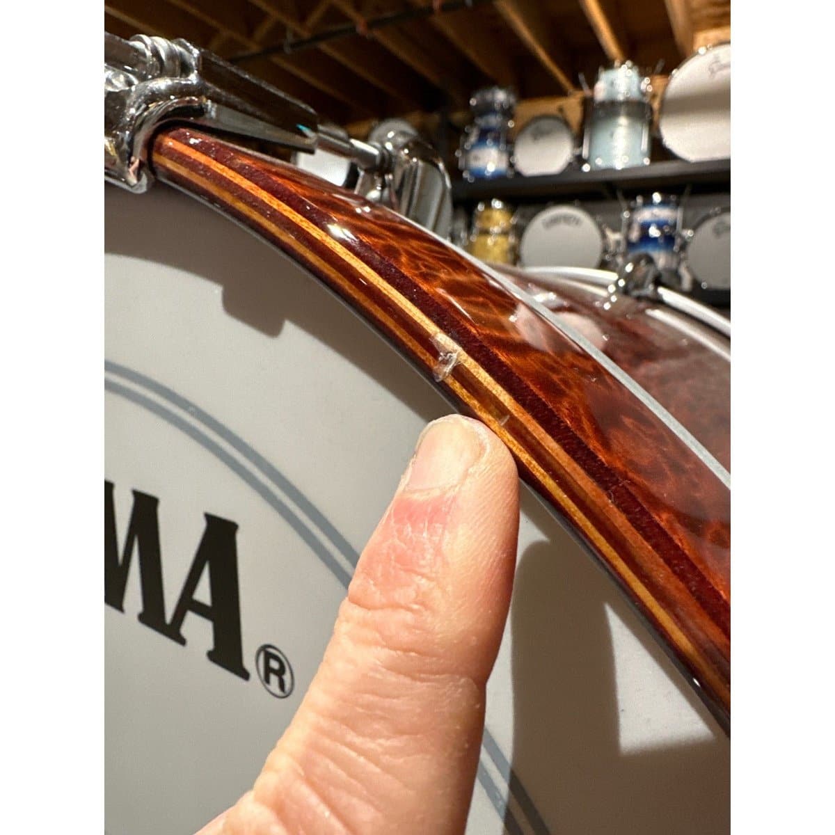 Tama Star Mahogany 5pc Drum Set Quilted Natural Waterfall Sapele