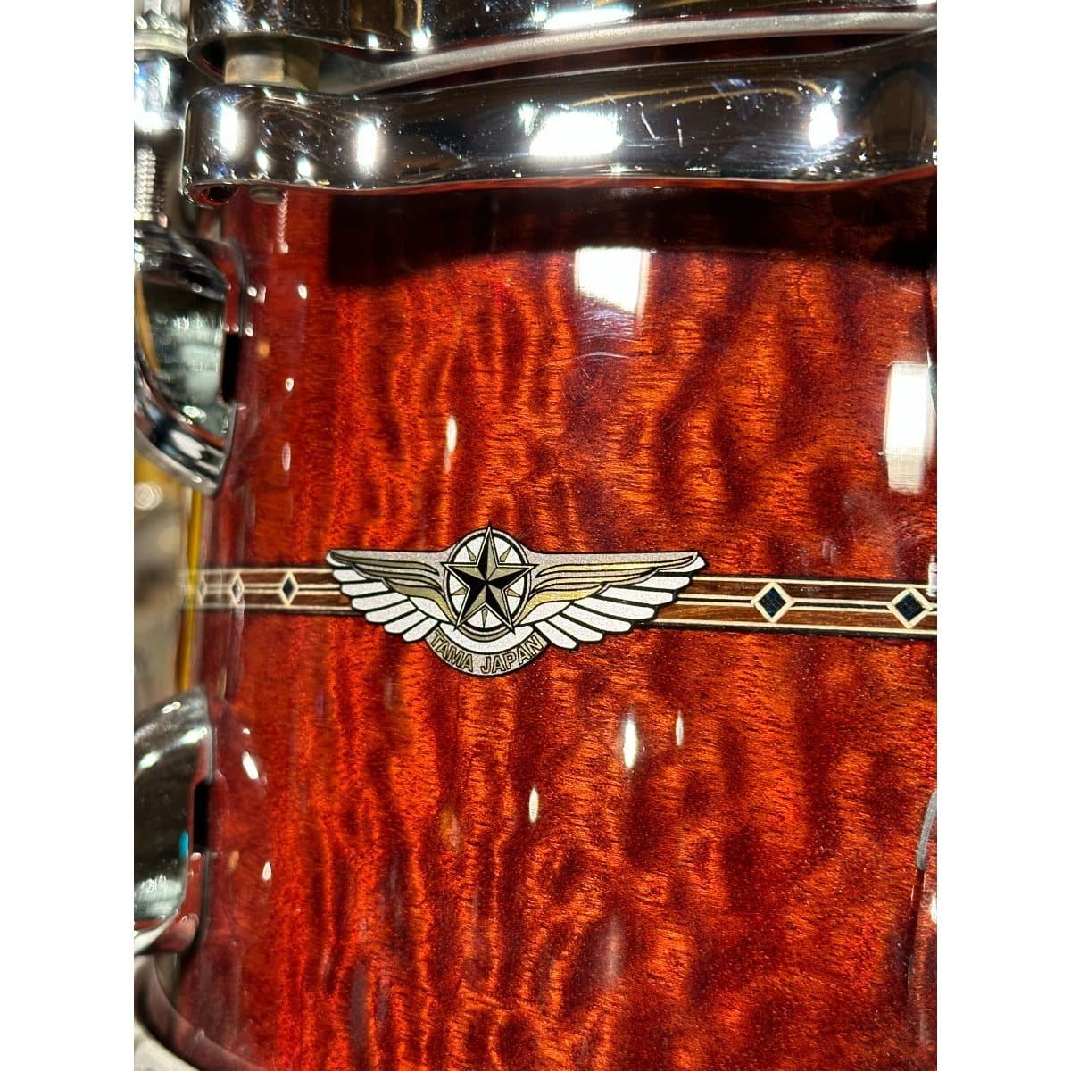 Tama Star Mahogany 5pc Drum Set Quilted Natural Waterfall Sapele