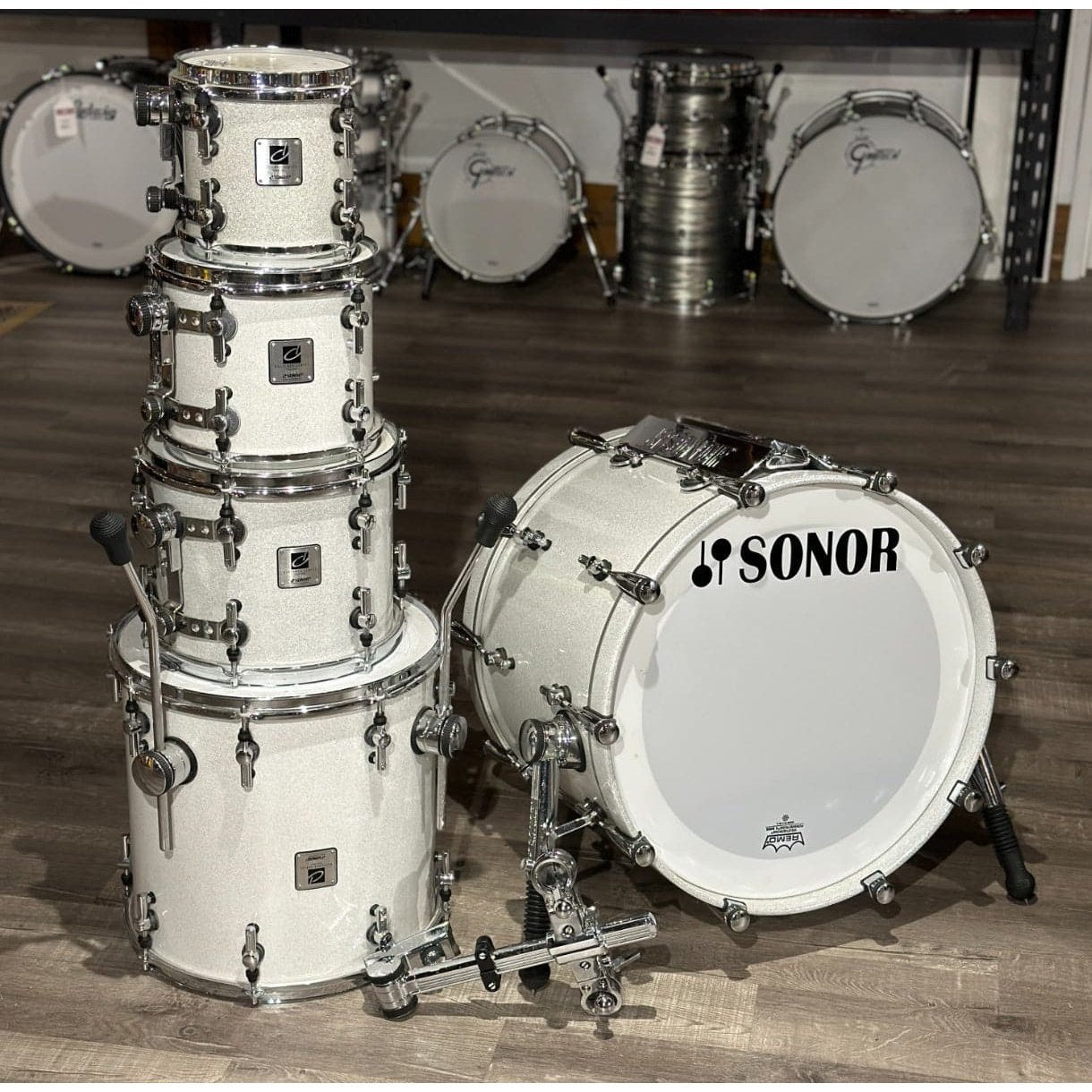 Used Sonor Designer Series Birch 5pc Drum Set