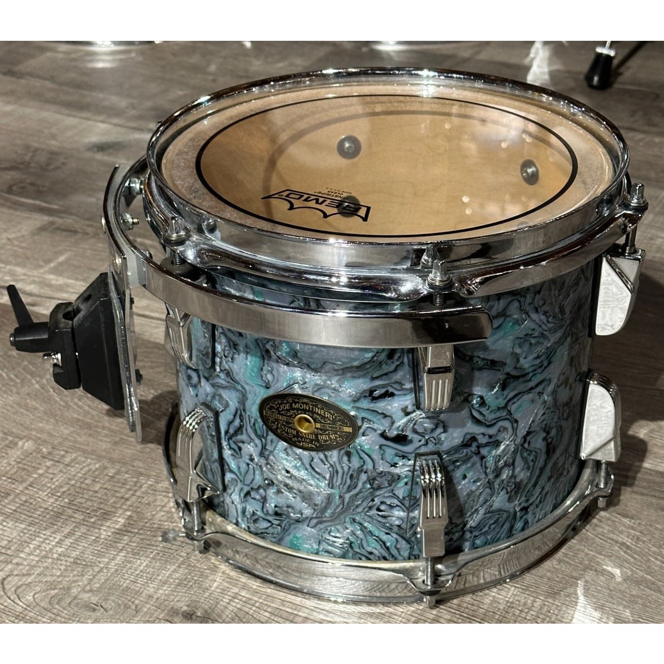 Used Montineri 5pc Maple Drum Set Blue Abalone