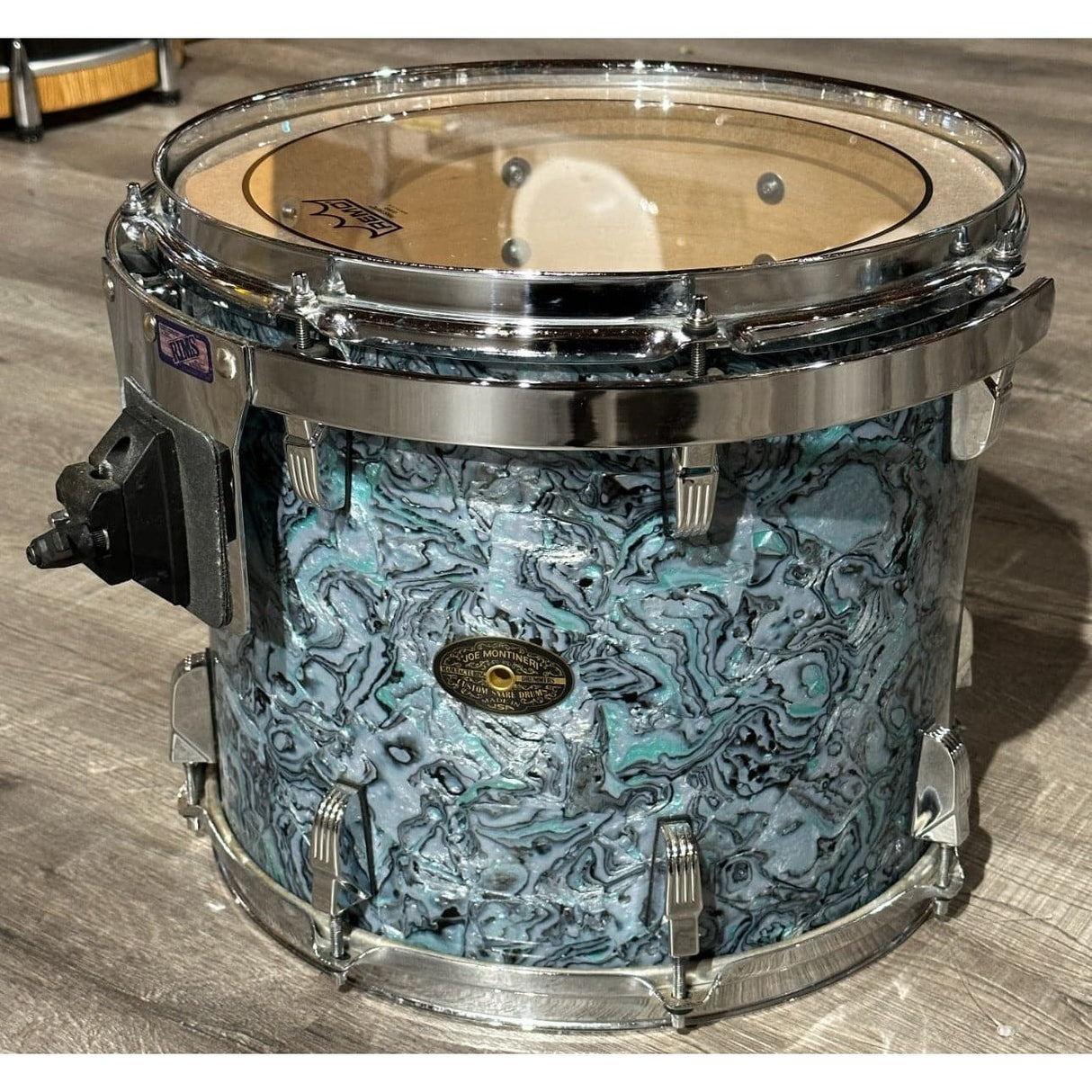Used Montineri 5pc Maple Drum Set Blue Abalone