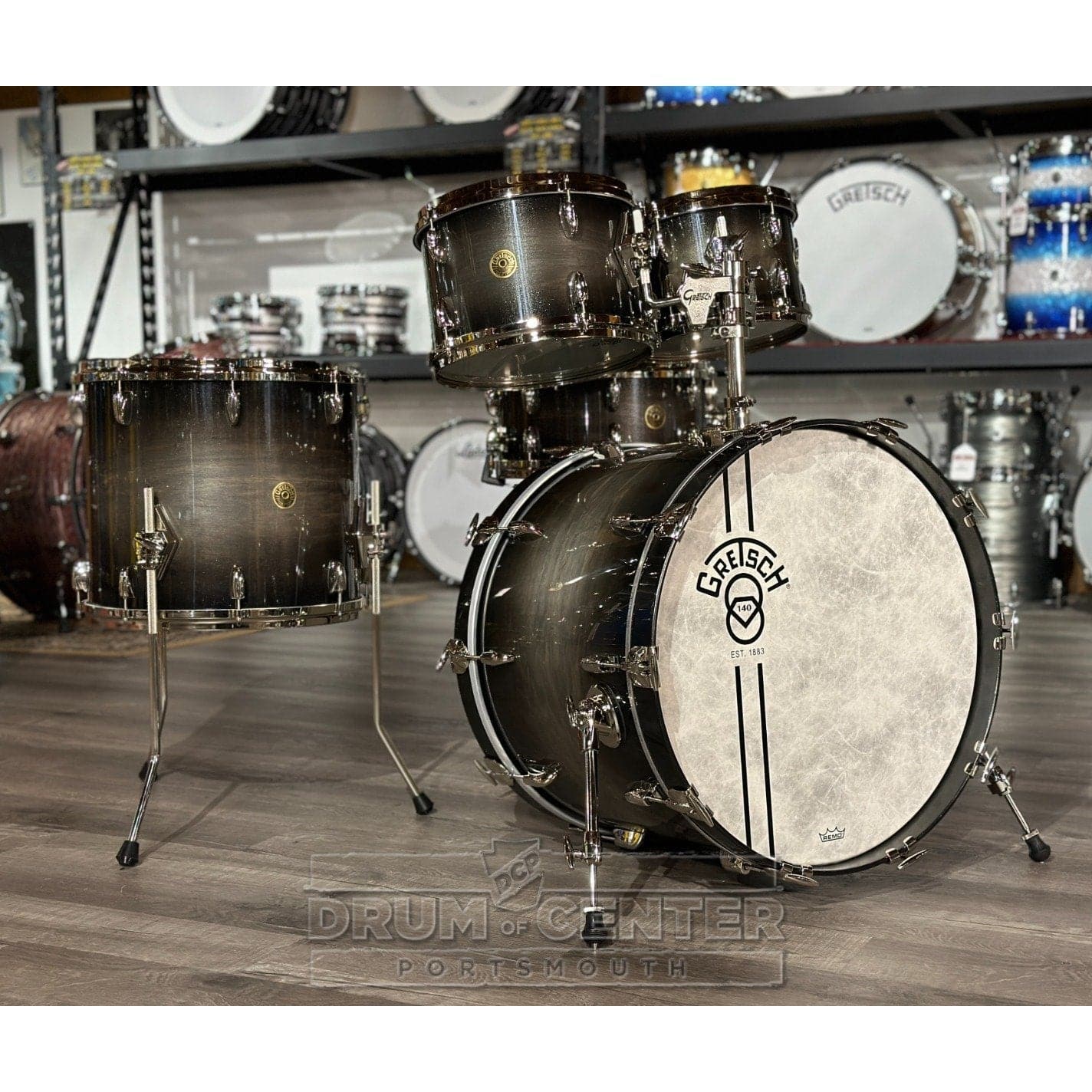 Gretsch Limited Edition 140th Anniversary 5pc Drum Set Ebony Stardust