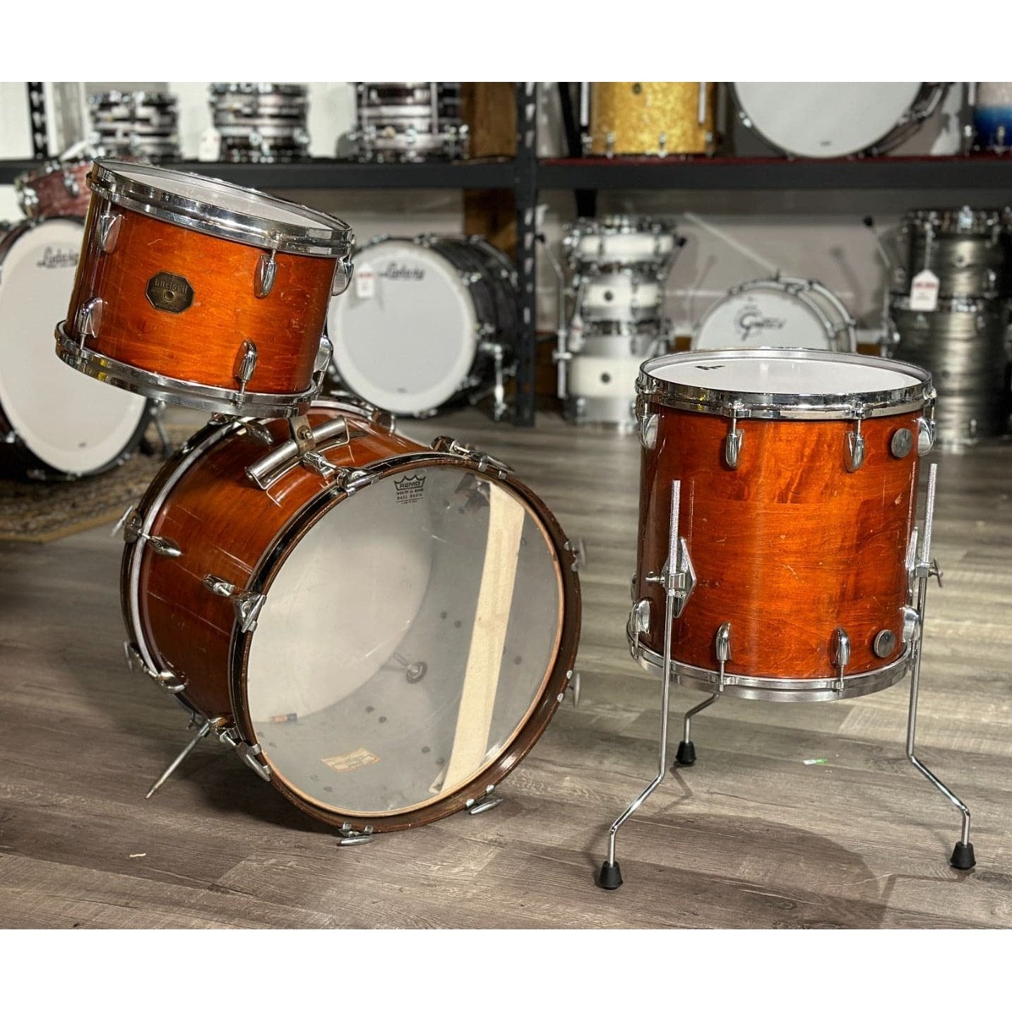 Vintage Gretsch 3pc Progressive Jazz Drum Set 20/12/14