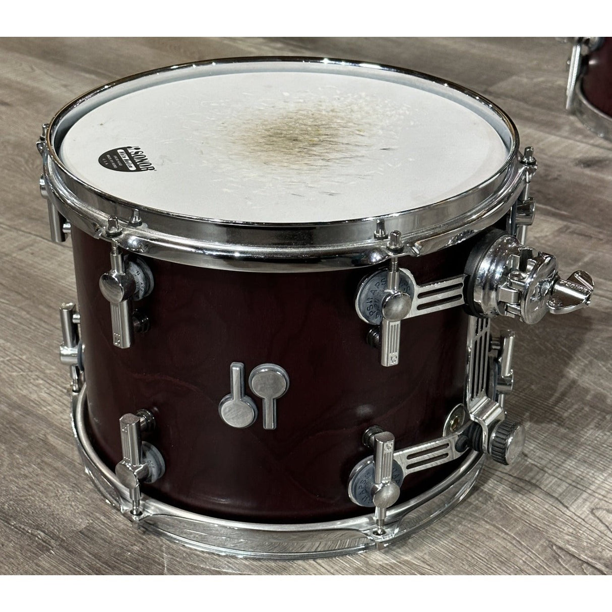 Used Sonor SQ2 Maple 6pc Drum Set Red Wine Dunes