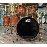 DW Collectors Pure Purpleheart 6pc Drum Set Waterfall Bubinga w/Gold Hw